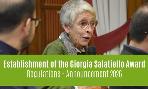 Establishment of the Giorgia Salatiello Award / Announcement 2026