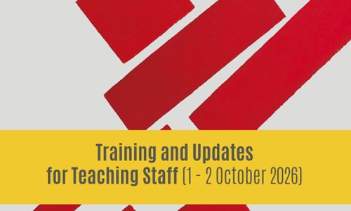 Training and Updates for Teaching Staff (1-2 October 2026)