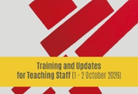 Training and Updates for Teaching Staff (1-2 October 2026)