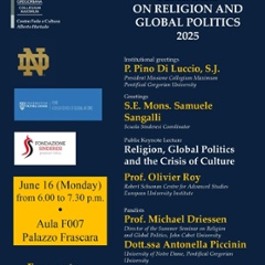 ROME SUMMER SEMINARS ON RELIGION AND GLOBAL POLITICS 2025