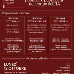 Deontologia del giornalismo e la verit&agrave; pubblica e pubblicata nel tempo dell'IA