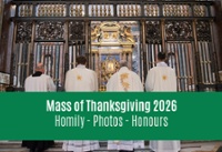 Mass of Thanksgiving 2026 / Homily - Photos - Honours