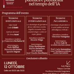 Deontologia del giornalismo e la verit&agrave; pubblica e pubblicata nel tempo dell'IA
